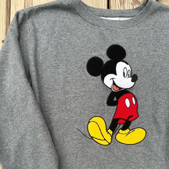Disney mickey mouse grey crewneck sweatshirt - Picture 2 of 4